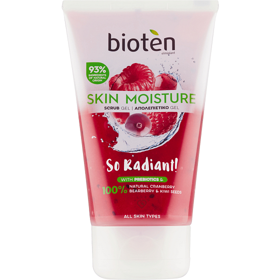Bioten Skin Moisture Red Berries Scrub pleťový peeling pre všetky typy pleti 150 ml