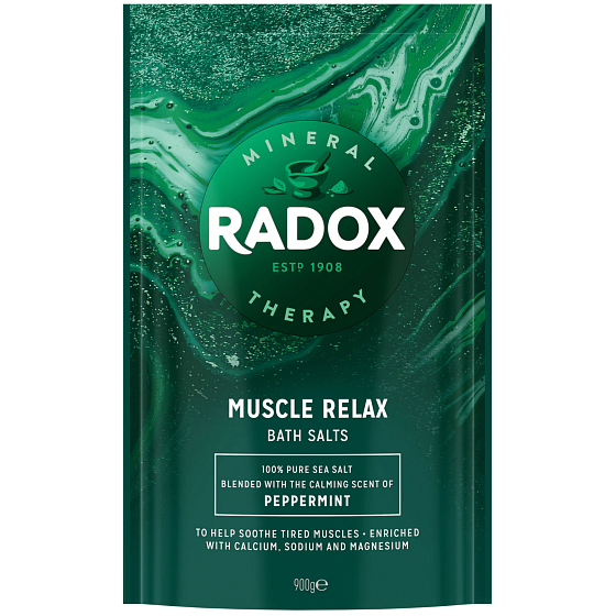 Radox Muscle Relax soľ do kúpeľa 900 g