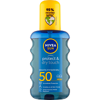 Nivea Sun Protect & Dry Touch OF50 neviditeľný opaľovací sprej 200 ml