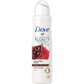 Dove Nourishing Secrets Nurturing Raw Cacao & Hibiscus Flower antiperspirant deodorant v spreji pre ženy 150 ml