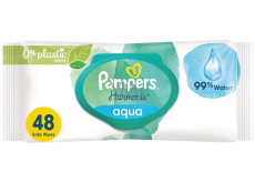 Pampers Pure Harmonie Aqua vlhčené obrúsky pre deti 48 ks