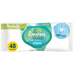 Pampers Pure Harmonie Aqua vlhčené obrúsky pre deti 48 ks