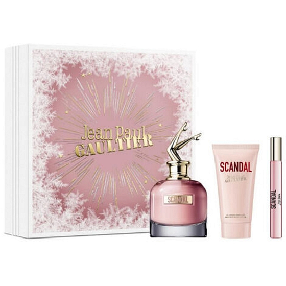 Jean Paul Gaultier Scandal parfumovaná voda 80 ml + telové mlieko 75 ml + parfumovaná voda 10 ml, darčeková sada pre ženy