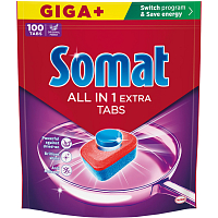 Somat tabletky do umývačky All in 1 Extra, 100 ks