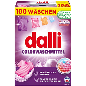 Dalli Colorwaschmittel prací prášok na farebné prádlo, 100 prania, 5 kg