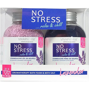 Spa No Stress darčekový set pena do kúpeľa 500 ml + kúpeľová soľ 500 ml
