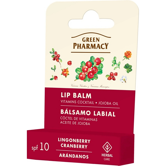 Green Pharmacy Balzám na rty Brusnica 3,6g