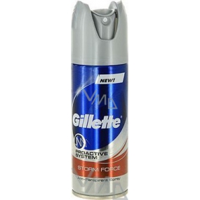 Gillette Proactive System Storm Force antiperspirant deodorant sprej pre mužov 150 ml