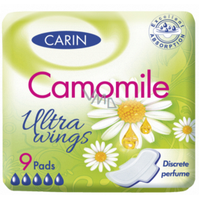 Hygienické vložky Carine Ultra Wings Camomile 9 kusov