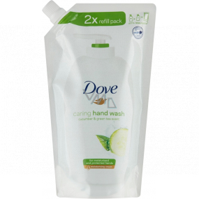 Dove Go Fresh Touch Uhorka & Zelený čaj tekuté mydlo náhradná náplň 500 ml