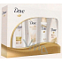 Dove Silk deodoran sprej 150 ml + sprchový gél 250 ml + telové mlieko 250 ml + šampón 250 ml, kozmetická sada