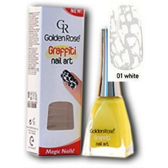 Golden Rose Graffiti Nail Art praskajúce lak na nechty odtieň 01 12 ml