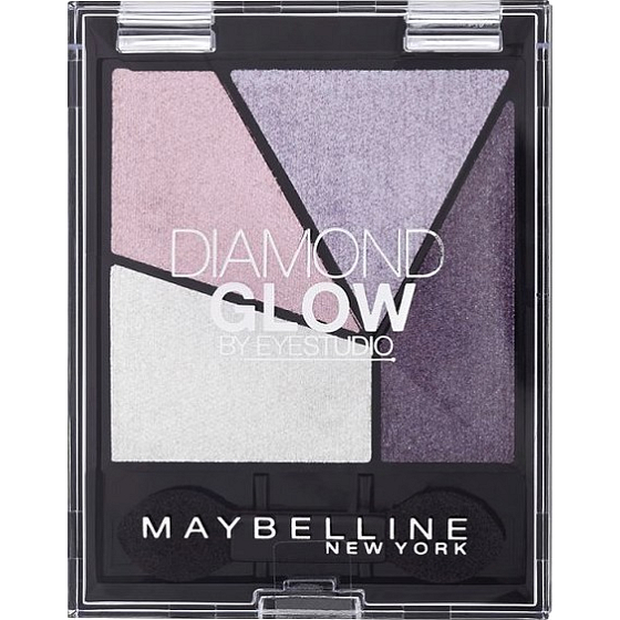 Maybelline Diamond Glow Eyeshadow očné tiene 01 Purple Dráma 2,5 g