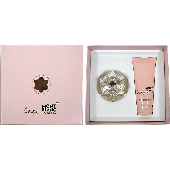 Montblanc Lady Emblem toaletná voda 50 ml + telové mlieko 100 ml, darčeková sada