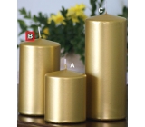 Lima Metal Serie sviečka zlatá valec 80 x 150 mm 1 kus