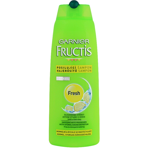 Garnier Fructis Fresh šampón pre normálne a rýchlo sa mastiace vlasy 250 ml