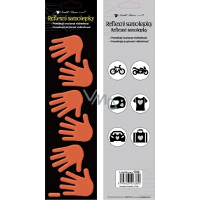 Reflexné nálepky na ruky oranžové 7 x 28,5 cm
