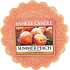 Yankee Candle Summer Peach - Letný broskyňa vonný vosk do aromalampy 22 g