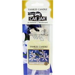 Yankee Candle Midnight Jasmine - Polnočná jazmín Classic vonná visačka do auta papierová 12 g