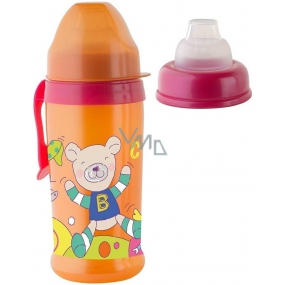 ROTH Babydesign Cool Friends 10+ mesiacov nekvapkajúci fľaša plastová Girl - silikónový náustok 360 ml