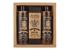 Bohemia Gifts Sailor sprchový gél 250 ml + šampón na vlasy 250 ml + toaletné mydlo 145 g, kozmetická sada pre mužov