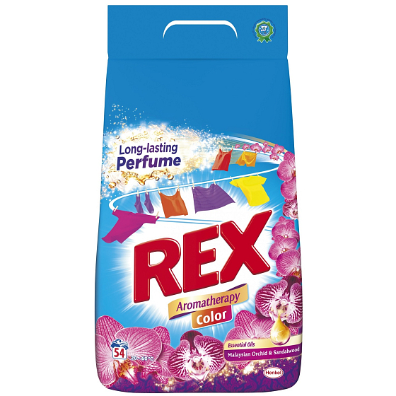 Rex Malaysan Orchid & Sandalwood Aromatherapy Color prášok na pranie farebnej bielizne 54 dávok 3,51 kg