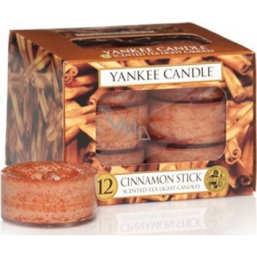 Yankee Candle Cinnamon Stick - Škoricová tyčinka vonná čajová sviečka 12 x 9,8 g