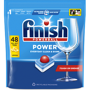 Finish tablety do umývačky All in 1 Max Lemon, 48 ks