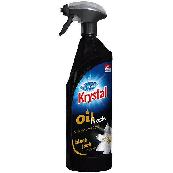 Krystal Black Jack Olejový osviežovač na prevoňanie WC, kúpeľní a verejných priestorov rozprašovač s originálnym parfumom čierny 750 ml