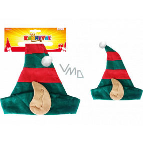 Rappa Vianočná čiapka Elf s ušami pre dospelých 1 kus