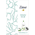 Dove Beauty For All Fresh Osviežujúci sprchový gél 250 ml + toaletné mydlo Go Fresh 100 g + umývacia hubka, kozmetická sada pre ženy
