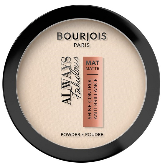 Bourjois Always Fabulous kompaktný zmatňujúci púder 50 Porcelain 10 g