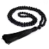 108 Mala Onyx náhrdelník meditačné šperky, prírodný kameň, viazaný strapec, korálik 8 mm