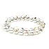 Herkimer diamantový energetický quartz náramok elastický prírodný kameň, guľôčka 8 - 9 mm /16 - 17 cm, kameň šťastia