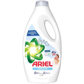 Ariel Sensitive Skin tekutý prací gél na jemné a detské oblečenie 34 dávok 1,7 l