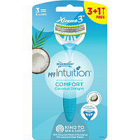 Wilkinson Sword Xtreme3 dámske holítka Comfort Coconut Delight, 3 břity, 4 ks