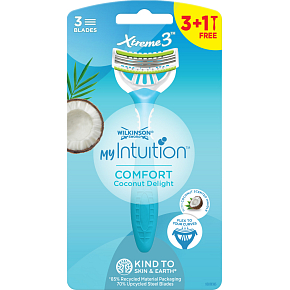 Wilkinson Sword Xtreme3 dámske holítka Comfort Coconut Delight, 3 břity, 4 ks