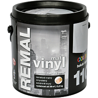 REMAL Vinyl Color mat umývateľná farba na stenu, 110 holubia šedá, 3,2 kg