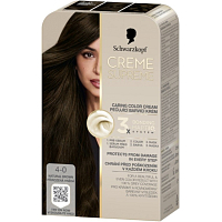 Schwarzkopf Creme Supreme farba na vlasy 4-0 prirodzená hnedá 60 ml