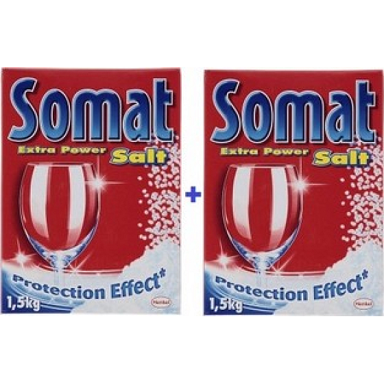 Somat soľ do umývačky s ochranným účinkom 2 x 1,5 kg