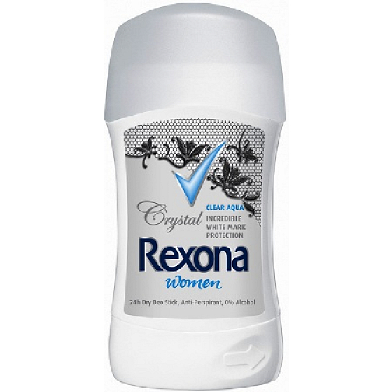Rexona Crystal Clear Aqua antiperspirant dezodorant stick pre ženy 40 ml