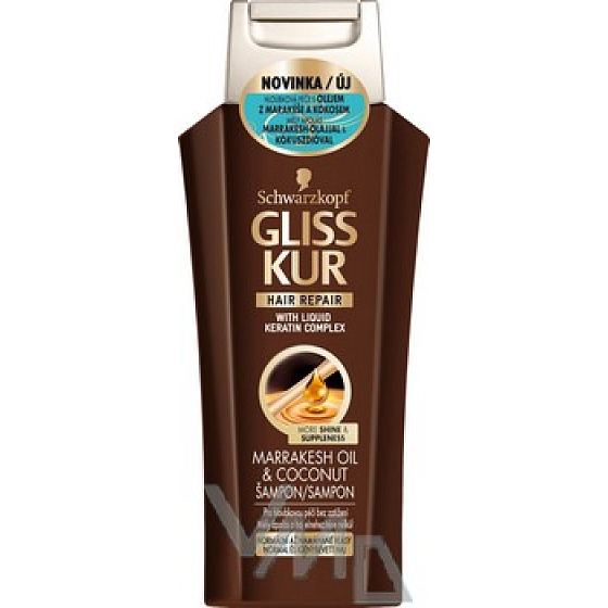 Gliss Kur Marrakesh Oil & Coconut šampón normálne ľahko poškodené vlasy 250 ml