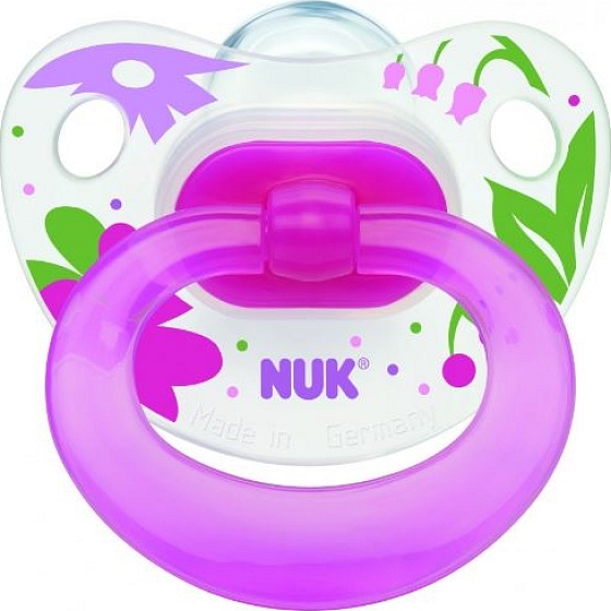 Nuk Classic Happy Days ortodontickej silikónové cumlík 0-6 mesiacov 1 kus