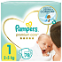 Pampers Premium Care 1 Newborn 2-5 kg plienkové nohavičky 78 kusov