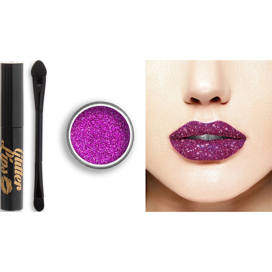 Glitter Lips dlhotrvajúci lesk na pery s trblietkami Cherry Pie 3,5 ml