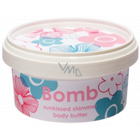 Bomb Cosmetics Sunkissed Shimmering Slnečno Prírodné trblietavé telové maslo ručne vyrobené 210 ml