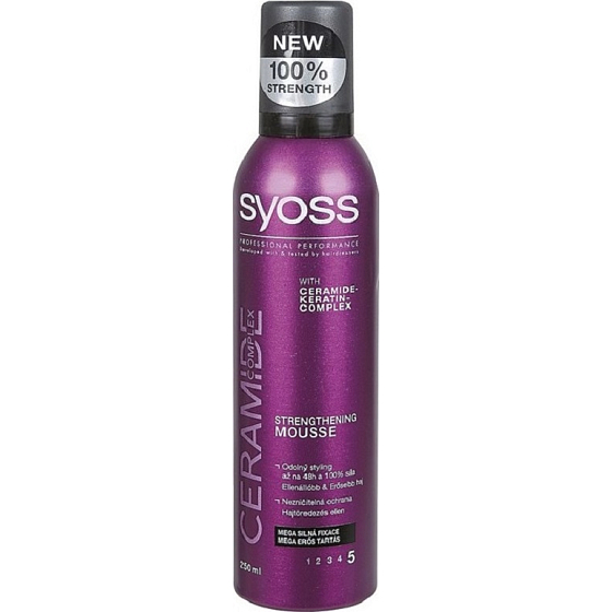 Syoss Ceramide Complex mega silná fixácia penové tužidlo 250 ml