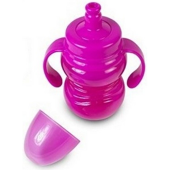 First Steps Sipper Cup 12+ fľašu so násoskou a dvoma ušami pre deti ružová 300 ml