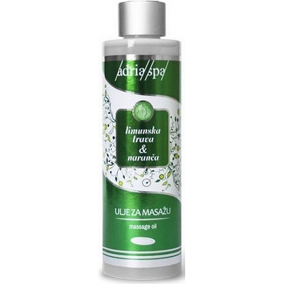 Adria Spa Citrónová tráva & Pomaranč intenzívny masážny olej proti celulitíde 200 ml