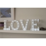 Nekupto Drevené LED písmeno U dekorácia 16 cm